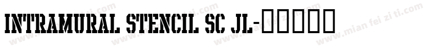 Intramural Stencil SC JL字体转换